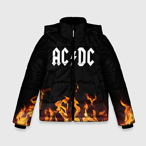 Зимняя куртка для мальчика AC DC / 3D-Светло-серый – фото 1