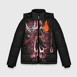 Куртка зимняя для мальчика Fairy Tail, цвет: 3D-черный