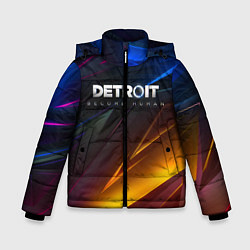 Куртка зимняя для мальчика DETROIT BECOME HUMAN, цвет: 3D-черный