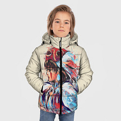 Куртка зимняя для мальчика Princess Mononoke, цвет: 3D-красный — фото 2