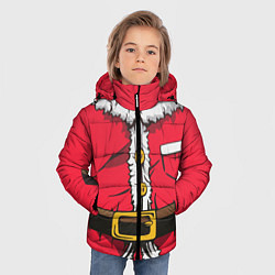 Куртка зимняя для мальчика Санта, цвет: 3D-черный — фото 2