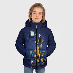 Куртка зимняя для мальчика MINECRAFT, цвет: 3D-красный — фото 2