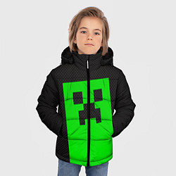 Куртка зимняя для мальчика MINECRAFT карбон, цвет: 3D-красный — фото 2