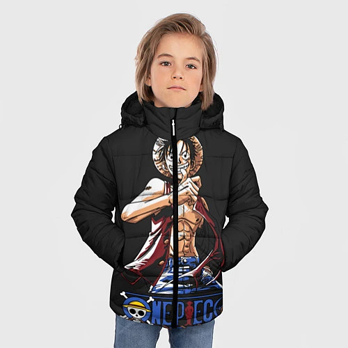 Зимняя куртка для мальчика One Piece / 3D-Светло-серый – фото 3