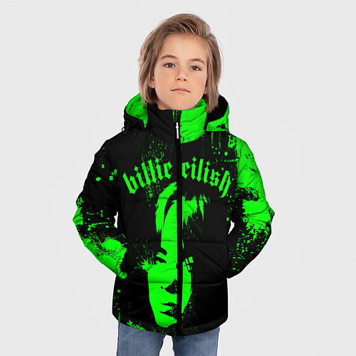 Зимняя куртка для мальчика Billie eilish / 3D-Черный – фото 3