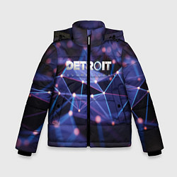 Куртка зимняя для мальчика DETROIT:BECOME HUMAN 2019, цвет: 3D-черный