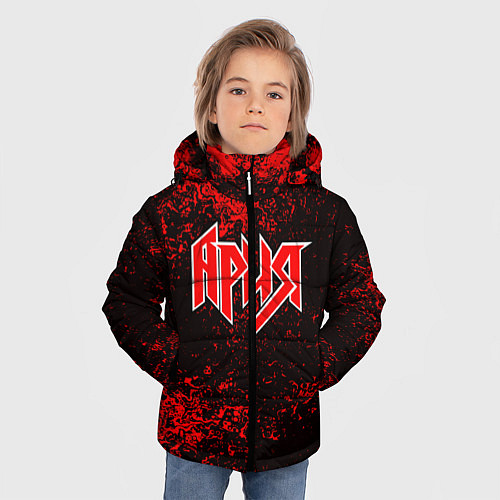 Зимняя куртка для мальчика АРИЯ / 3D-Светло-серый – фото 3