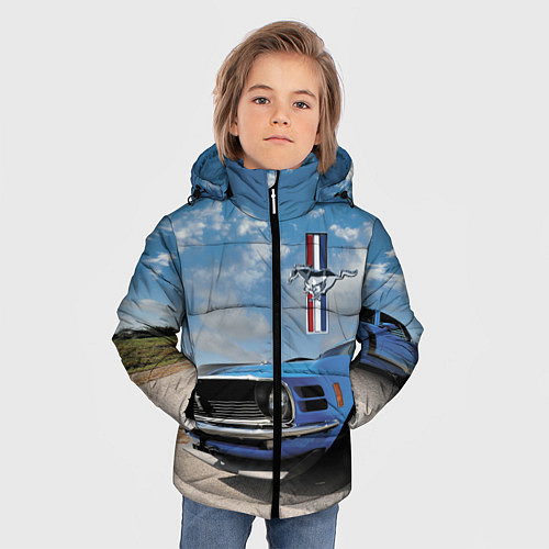 Зимняя куртка для мальчика Mustang / 3D-Светло-серый – фото 3