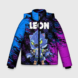 Куртка зимняя для мальчика BRAWL STARS LEON ОБОРОТЕНЬ, цвет: 3D-черный