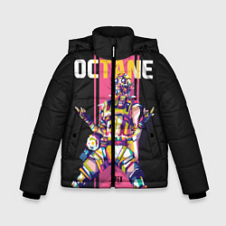 Куртка зимняя для мальчика Apex Legends Octane, цвет: 3D-черный