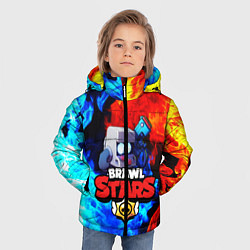 Куртка зимняя для мальчика BRAWL STARS 8 BIT, цвет: 3D-черный — фото 2