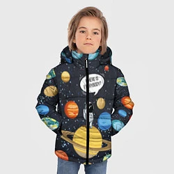 Куртка зимняя для мальчика Where is Everybody?, цвет: 3D-черный — фото 2