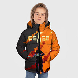 Куртка зимняя для мальчика CS GO, цвет: 3D-черный — фото 2