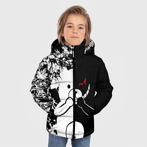 Зимняя куртка для мальчика Monokuma / 3D-Светло-серый – фото 3
