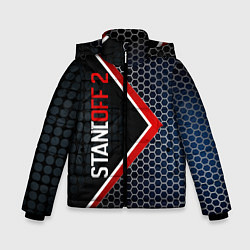 Куртка зимняя для мальчика Standoff 2, цвет: 3D-светло-серый