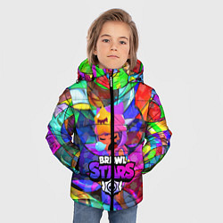 Куртка зимняя для мальчика BRAWL STARS СЭНДИ, цвет: 3D-черный — фото 2
