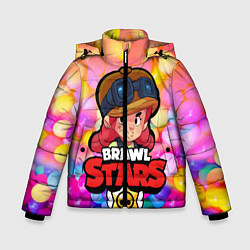 Куртка зимняя для мальчика Brawl Stars - Jessie, цвет: 3D-черный