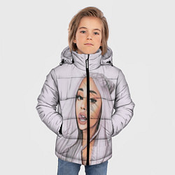 Куртка зимняя для мальчика Ariana Grande Ариана Гранде, цвет: 3D-светло-серый — фото 2