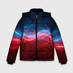 Куртка зимняя для мальчика Огонь и лёд, цвет: 3D-черный