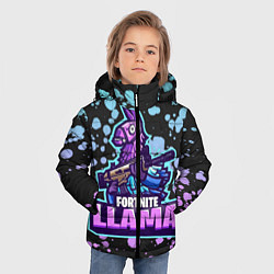 Куртка зимняя для мальчика Fortnite LLAMA, цвет: 3D-черный — фото 2