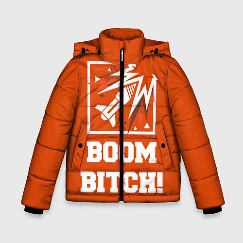 Зимняя куртка для мальчика Boom Bitch! / 3D-Красный – фото 1