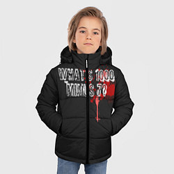 Куртка зимняя для мальчика Whats 1000 Minus 7?, цвет: 3D-черный — фото 2