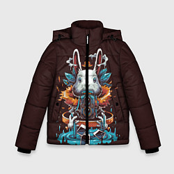 Куртка зимняя для мальчика Rabbit Photographer, цвет: 3D-черный