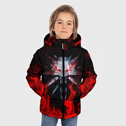Куртка зимняя для мальчика ВЕДЬМАК, цвет: 3D-светло-серый — фото 2