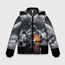 Куртка зимняя для мальчика Battlefield, цвет: 3D-светло-серый