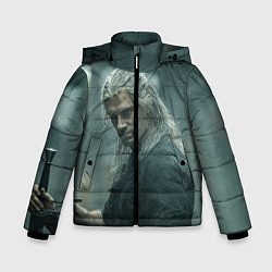Куртка зимняя для мальчика Ведьмак Геральт, цвет: 3D-черный