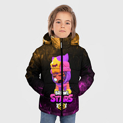 Куртка зимняя для мальчика Brawl Stars Sandy, цвет: 3D-черный — фото 2