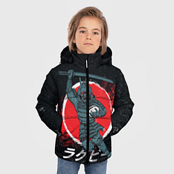 Куртка зимняя для мальчика Регби Япония, 2019, цвет: 3D-красный — фото 2