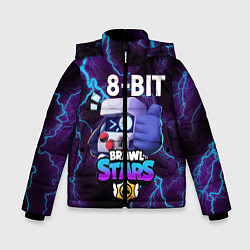 Куртка зимняя для мальчика Brawl Stars 8-BIT, цвет: 3D-черный