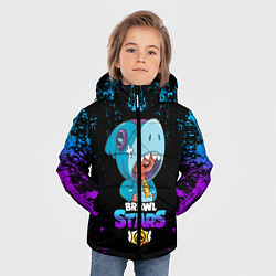 Куртка зимняя для мальчика BRAWL STARS LEON SHARK,, цвет: 3D-черный — фото 2
