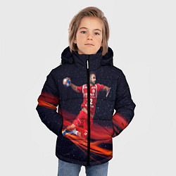 Куртка зимняя для мальчика Гандболист, цвет: 3D-черный — фото 2