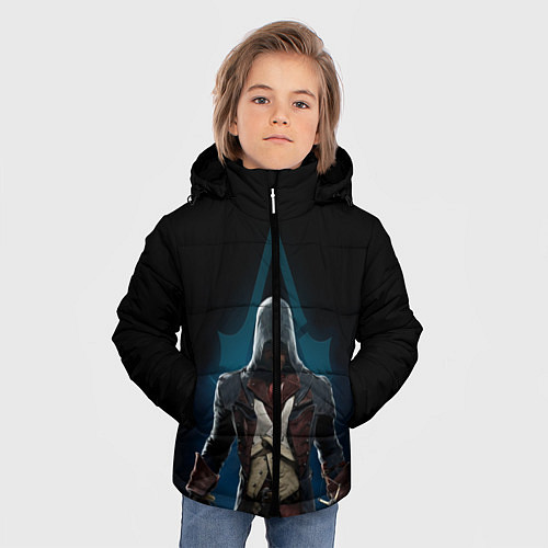 Зимняя куртка для мальчика Assassin’s Creed / 3D-Светло-серый – фото 3