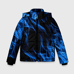 Куртка зимняя для мальчика BLUE FIRE FLAME, цвет: 3D-черный