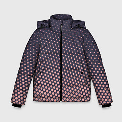 Куртка зимняя для мальчика Dots pattern, цвет: 3D-черный
