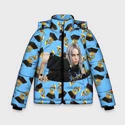 Куртка зимняя для мальчика Billie Eilish Grammy, цвет: 3D-черный