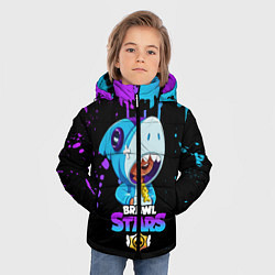 Куртка зимняя для мальчика Brawl Stars Leon Shark, цвет: 3D-черный — фото 2