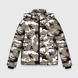Куртка зимняя для мальчика Камуфляж: зимний, цвет: 3D-черный