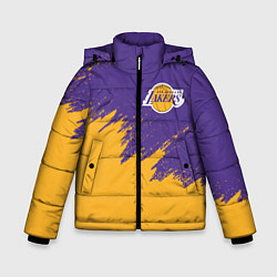 Куртка зимняя для мальчика LA LAKERS, цвет: 3D-черный