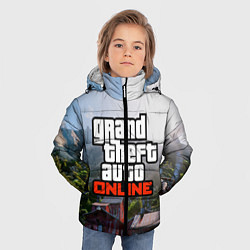 Куртка зимняя для мальчика GTA Online, цвет: 3D-черный — фото 2