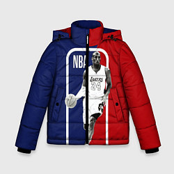 Куртка зимняя для мальчика NBA Kobe Bryant, цвет: 3D-черный