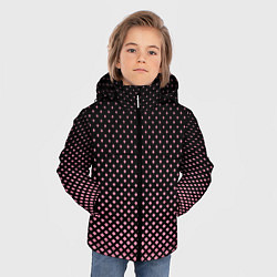 Куртка зимняя для мальчика Ромбы, цвет: 3D-черный — фото 2