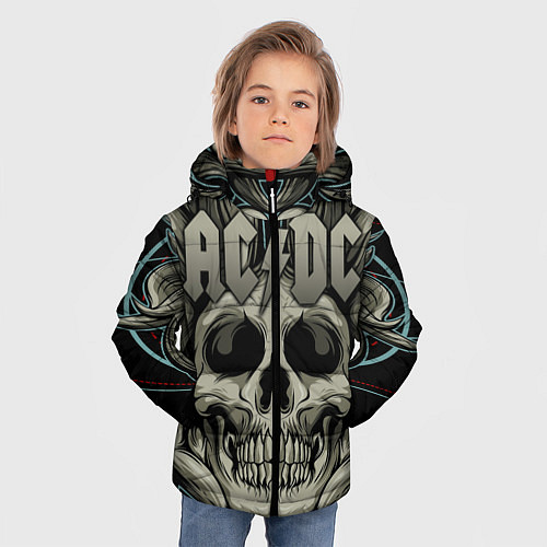 Зимняя куртка для мальчика ACDC / 3D-Светло-серый – фото 3