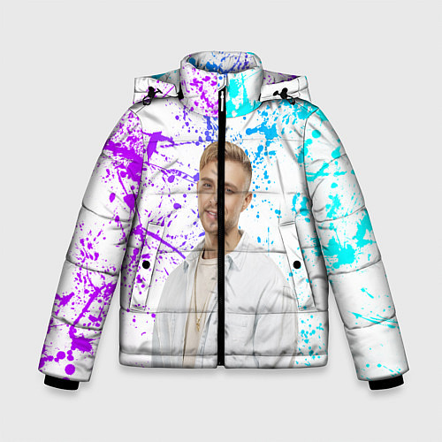 Зимняя куртка для мальчика Егор Крид / 3D-Красный – фото 1