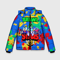 Куртка зимняя для мальчика BRAWL STARS 2020, цвет: 3D-черный