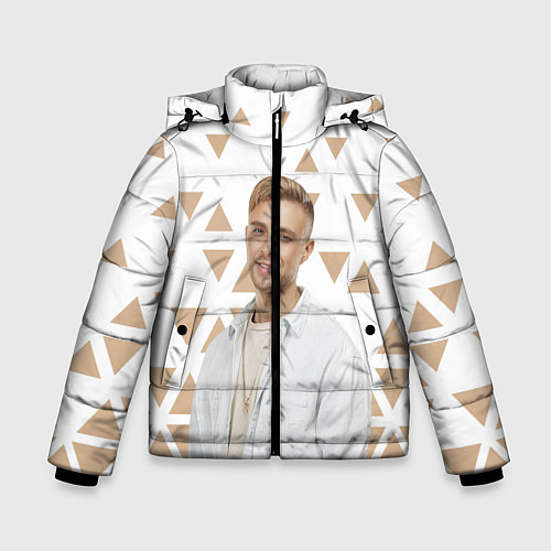 Зимняя куртка для мальчика Егор Крид / 3D-Светло-серый – фото 1