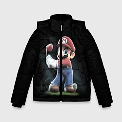 Куртка зимняя для мальчика Марио, цвет: 3D-черный